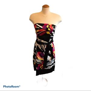 Nine West Multicolored Summer Strapless Dress